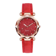 Load image into Gallery viewer, Casual Women Romantic Starry Sky Wrist Watch Leather Rhinestone Designer Ladies Clock Simple Dress Gfit  Montre Femme@50